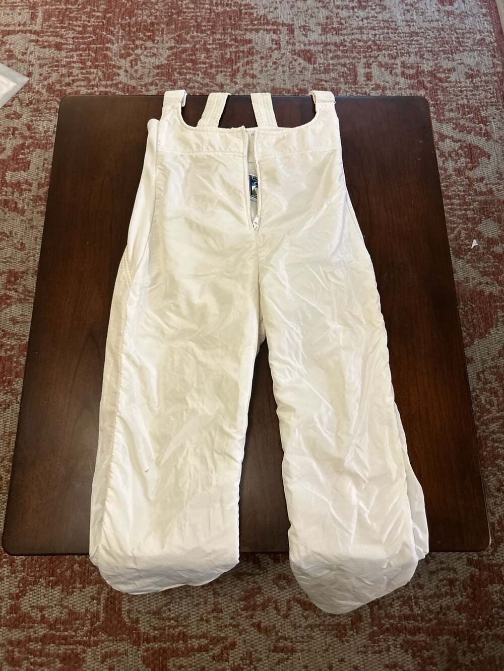 Vintage Colorado Classics White Insulated Ski Bib Overalls Size 12